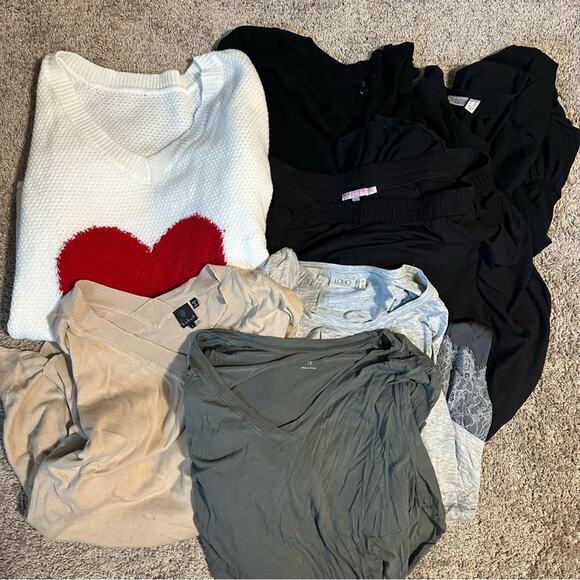 Large Lot of Plus Size LOGO Tee Shirts and Sweaters Calypso St Barth - Picture 1 of 6